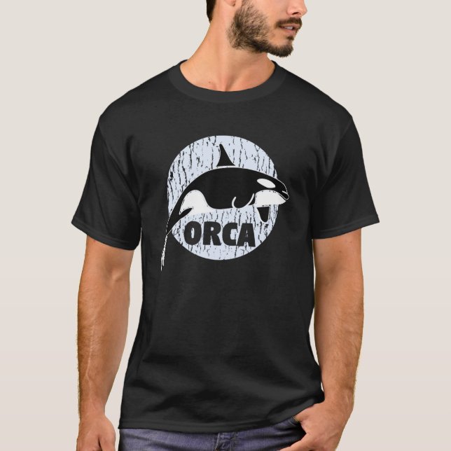 Orca Killer Whale T Shirt (Framsida)