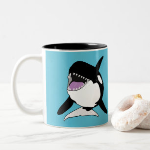 Orca Killer Whale Två-Tonad Mugg