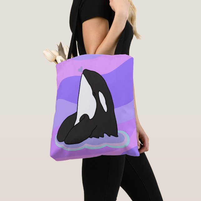 Orca Killer Whale Tygkasse (Närbild)
