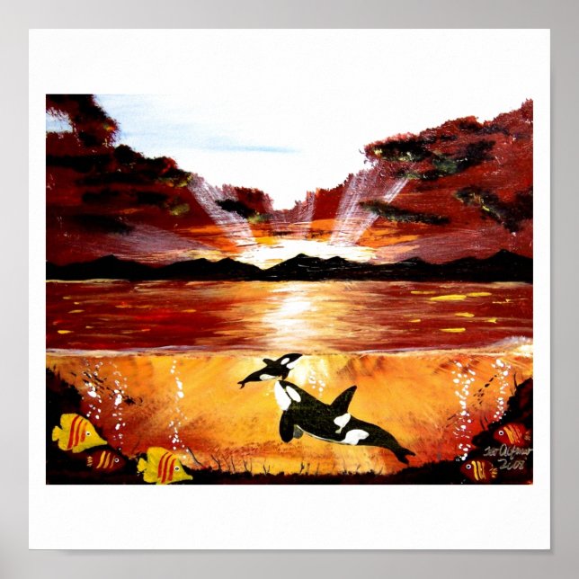 ORCA KILLER WHALES "FÖRSTA BREATH" POSTER (Framsidan)