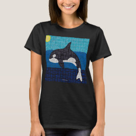 Orca (livlig) - Damernas Basic T-Shirt
