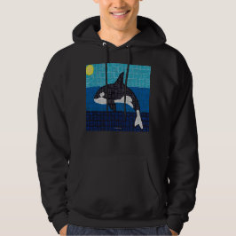 Orca (livlig) - Herrens hoodie