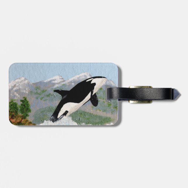 Orca Luggage Tags Bagagebricka (Baksida Vågrät)