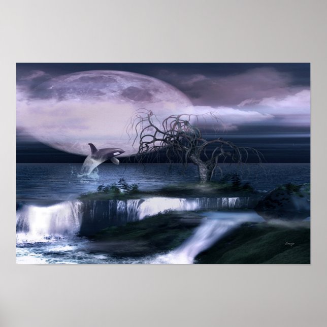 Orca Måne Poster (Framsidan)