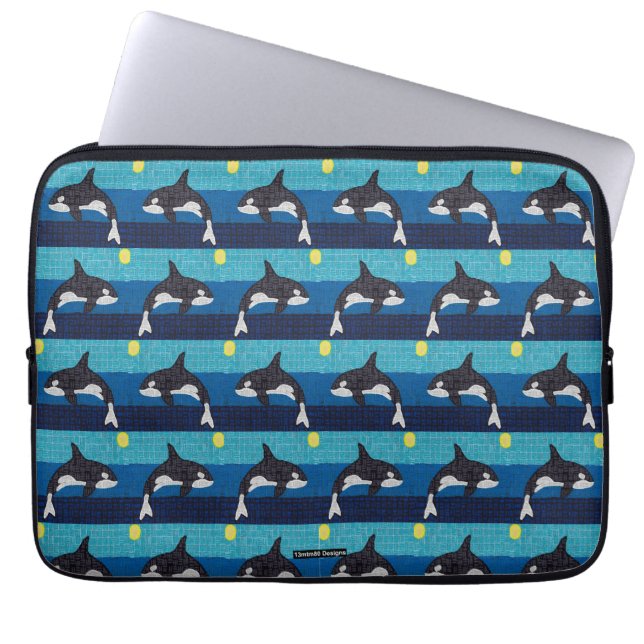 Orca (mönster) - Laptopfodral Laptop Fodral (Framsidan)