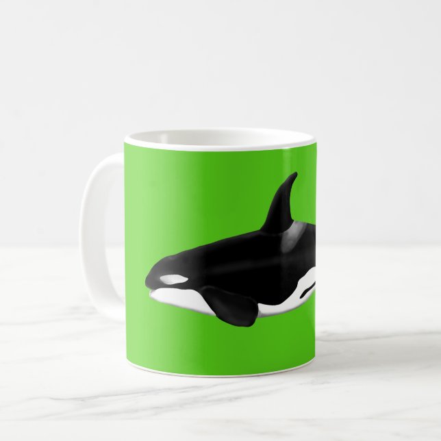 Orca Mugg på grönten (Framsida vänster)