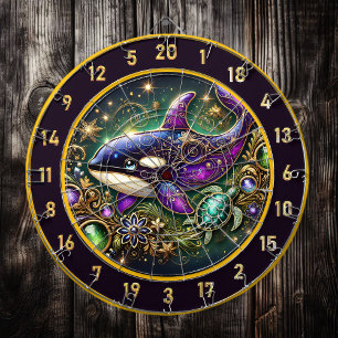 Orca och Turtle Themsen Wall Art Darttavla