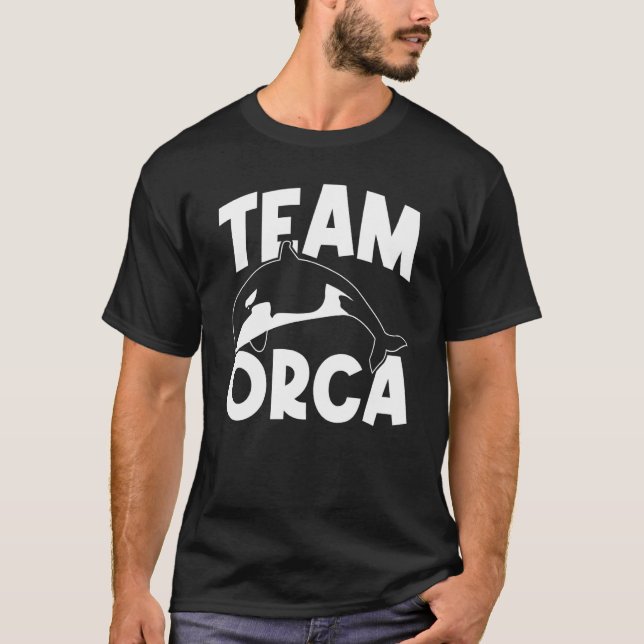 Orca Orcas Team Orca Whales Swea T Shirt (Framsida)