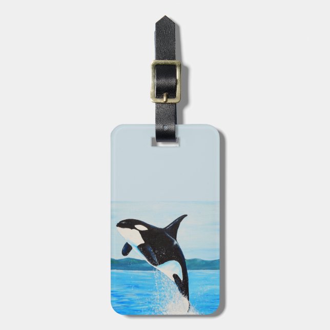Orca Painting Bagagebricka (Vertikal Framsida)