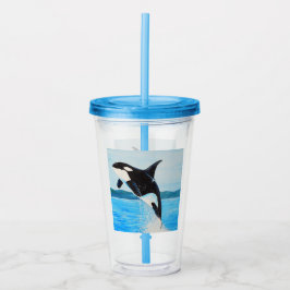 Orca Painting Take Away Mugg