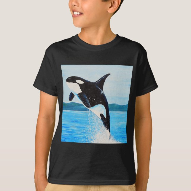 Orca Painting Tee Shirt (Framsida)