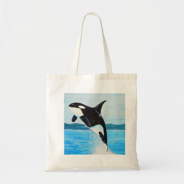 Orca Painting Tygkasse (Framsidan)