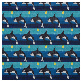 Orca - polyesterpoplin tyg