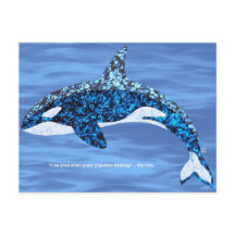 Orca Positive Thinking Postcards