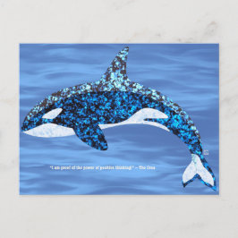 Orca Positive Thinking Postcards Helg Vykort