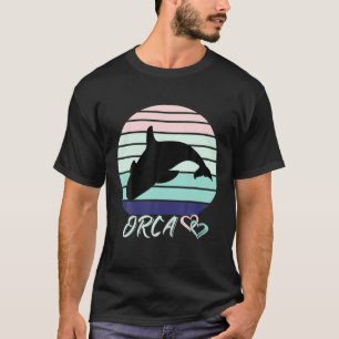 Orca Retro Vintage Art, Killer Whale Gift T Shirt