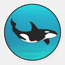 Orca Runt Klistermärke
