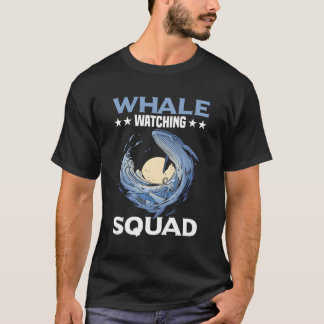 Orca som tittar på Humpback Whale och Sea Whale Wa T Shirt