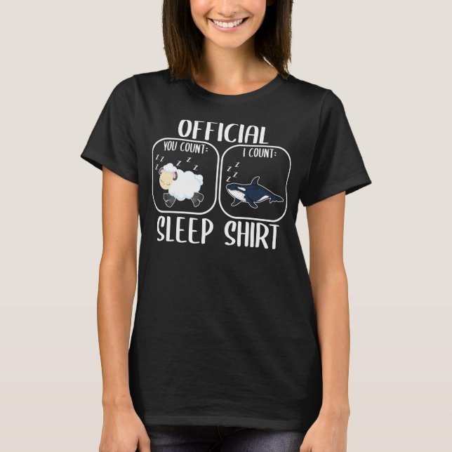 Orca Sort Shirt Count Sheep T (Framsida)