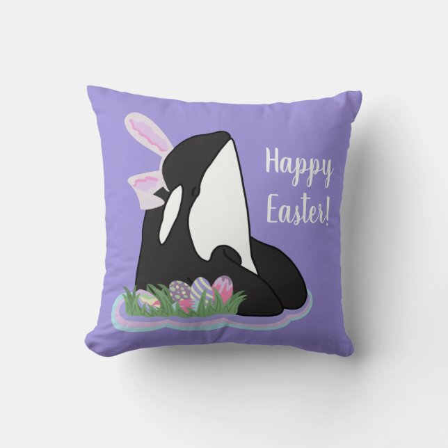 Orca Späckhuggare Påsk  Kudde (Framsida)