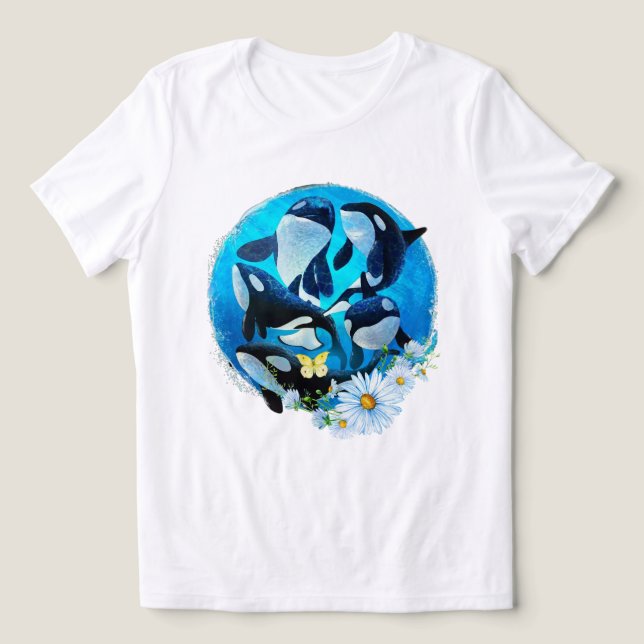 Orca Spara Vår Oceans Shirt T Shirt (Design Framsida)