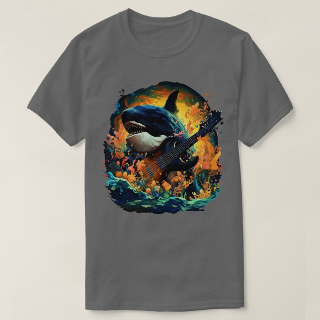 Orca Spela Guitar T Shirt (Design framsida)