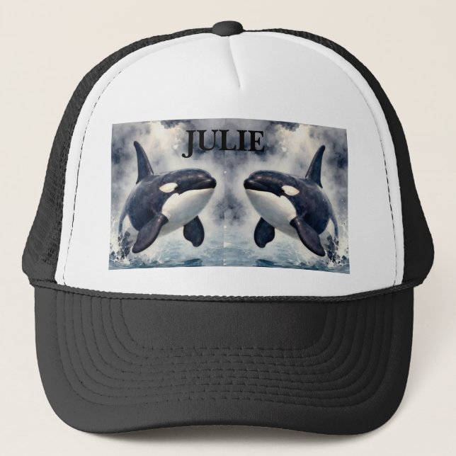  Orca Stormy waves, Personalized Keps (Framsida)
