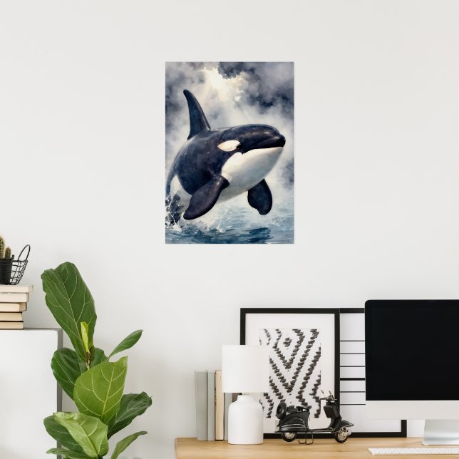 Orca Stormy waves, Poster (Hemmakontoret)