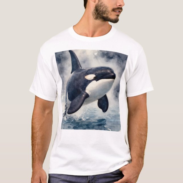 Orca Stormy waves T Shirt (Framsida)