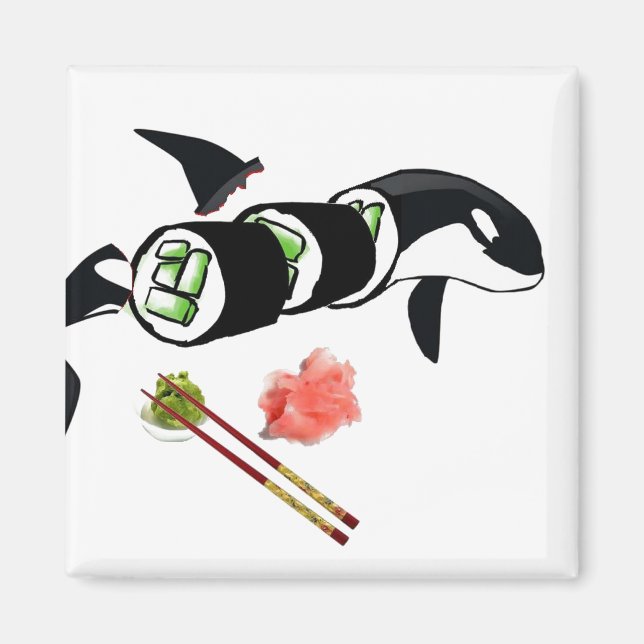 Orca sushi! magnet (Framsidan)
