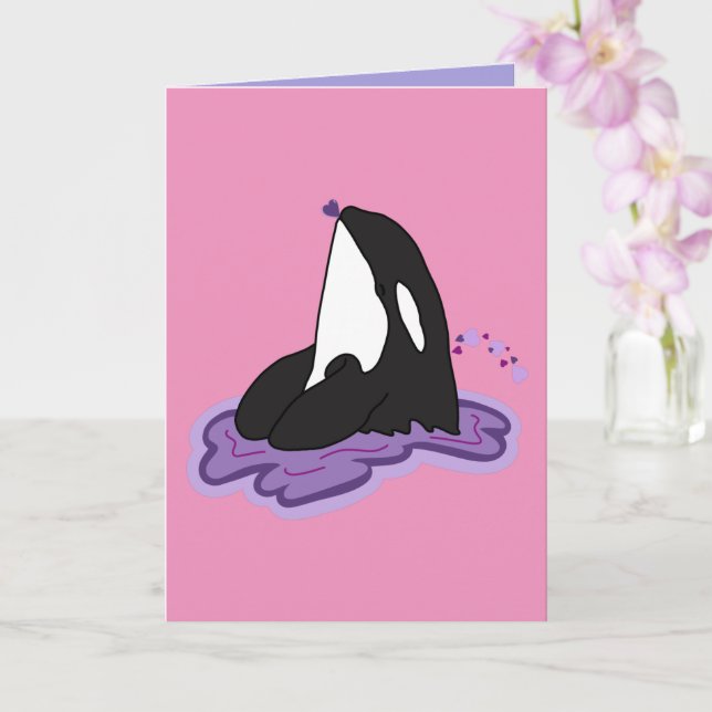 Orca Valentines day Kort (Orkide)