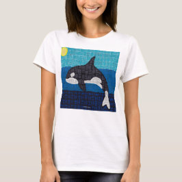 Orca (vit) - Grundläggande T-shirt för kvinnor