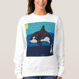 Orca (vit) - Kvinnlig sweatshirt T Shirt