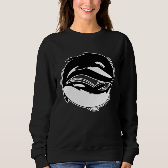 Orca Whale  For Whale Watchers T Shirt (Framsida)