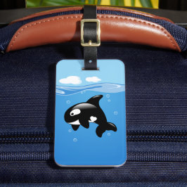 Orca Whale i Ocean Bagagebricka