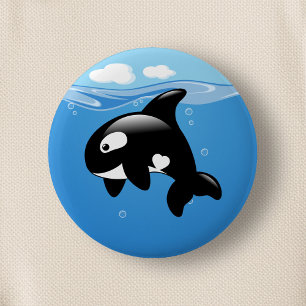 Orca Whale i Ocean Knapp