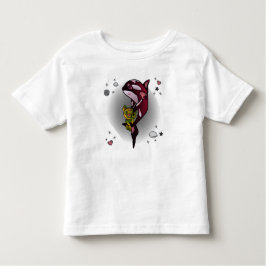 Orca Whale med Nalle i Space Graphic Design T Shirt