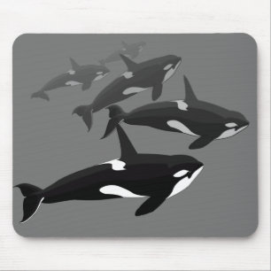 Orca Whale Mousepad Anpassningsbar Killer Whale Mo Musmatta