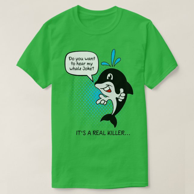 Orca Whale Pun Whale Älskare Gift Joke Funny Döda T Shirt (Design framsida)