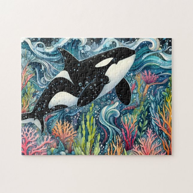 Orca Whale Pussel (Horisontell)