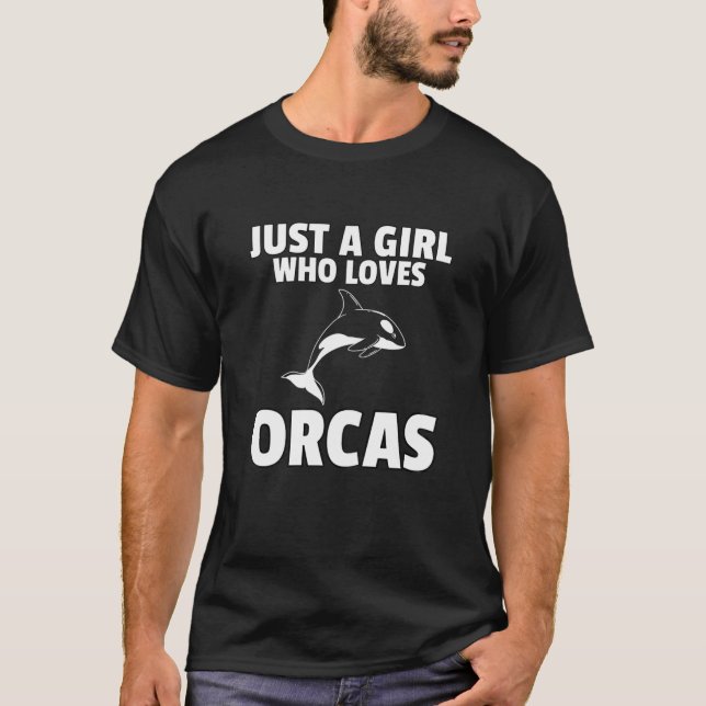 Orca Whale Spara Killer Whale T Shirt (Framsida)