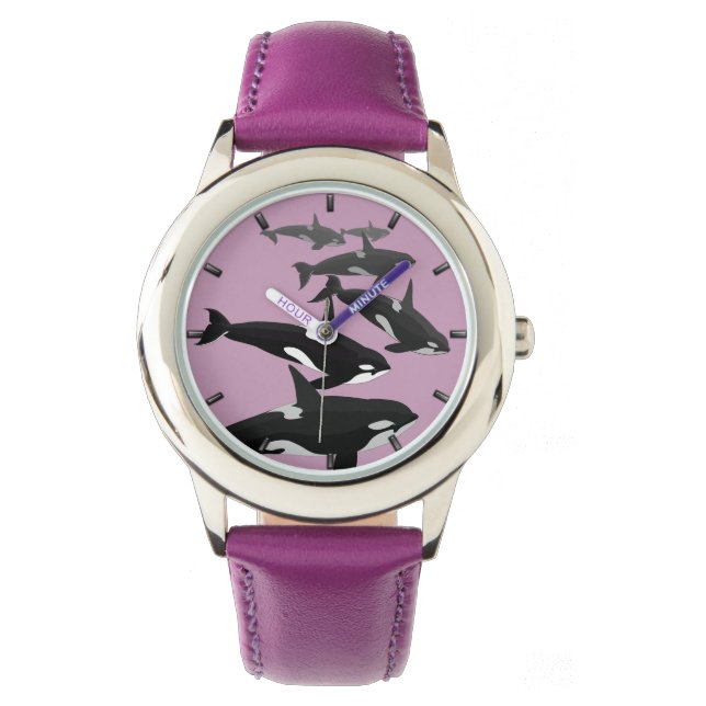 Orca Whale Watch Killer Whale Art Wrist Watch Armbandsur (Framsida)