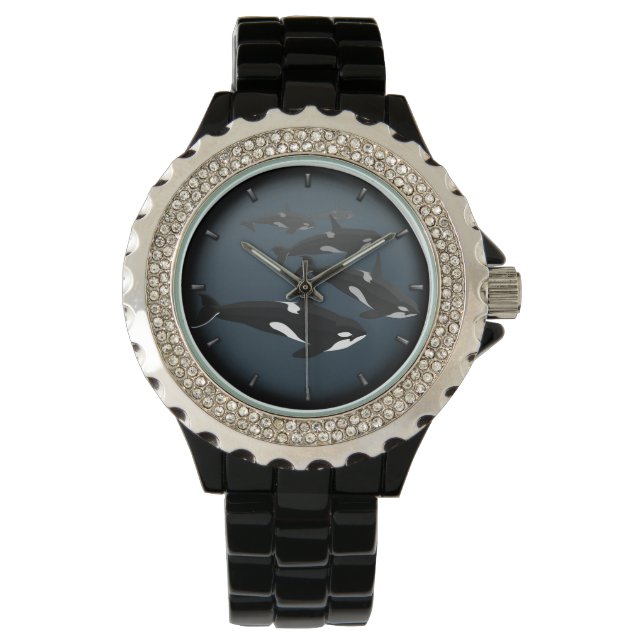 Orca Whale Watch Killer Whale Art Wrist Watch Armbandsur (Framsida)
