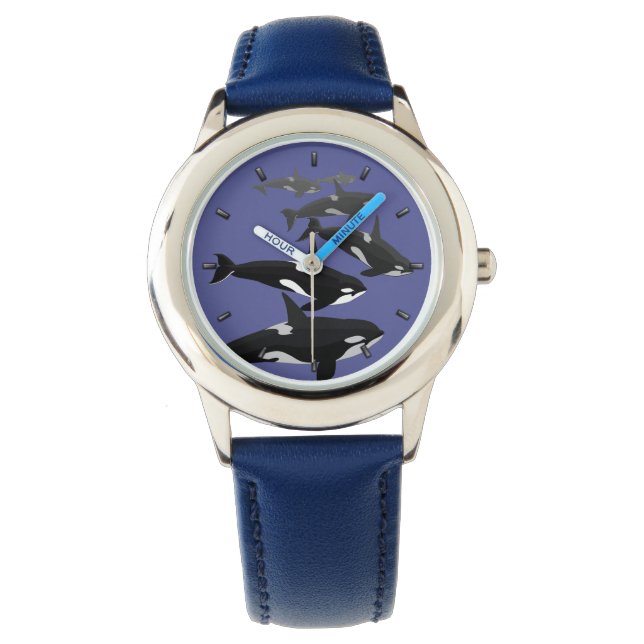 Orca Whale Watch Killer Whale Art Wrist Watch Armbandsur (Framsida)