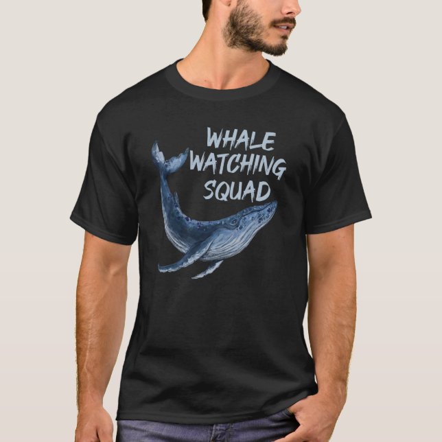 Orca Whale Watching Squad T Shirt (Framsida)