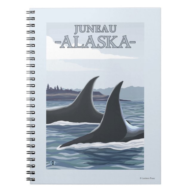 Orca Whales #1 - Juneau, Alaska Anteckningsbok (Framsidan)