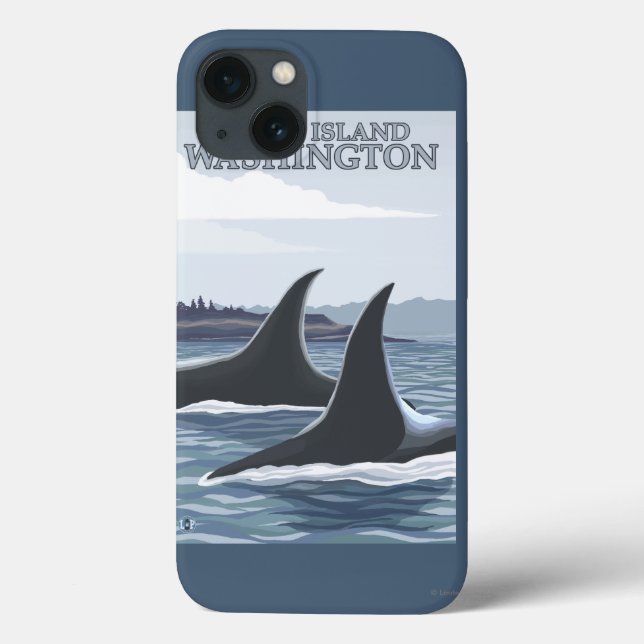 Orca Whales #1 - Orcas Island, Washington (Baksida)