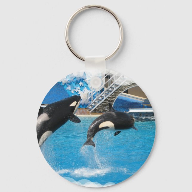 Orca Whales Keychain Nyckelring (Framsida)