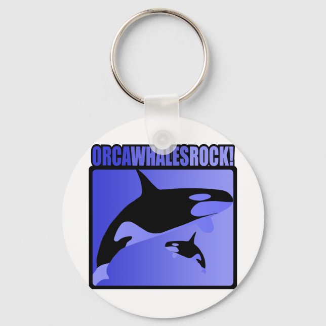 Orca Whales Sten! Nyckelring (Framsida)