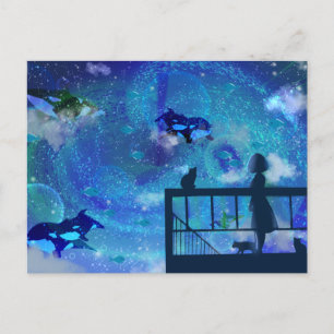 Orca Whales Vykort